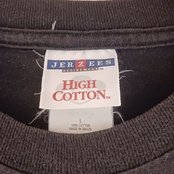 Jerzees Vintage John Force black T-shirt size L - Picture 3 of 5